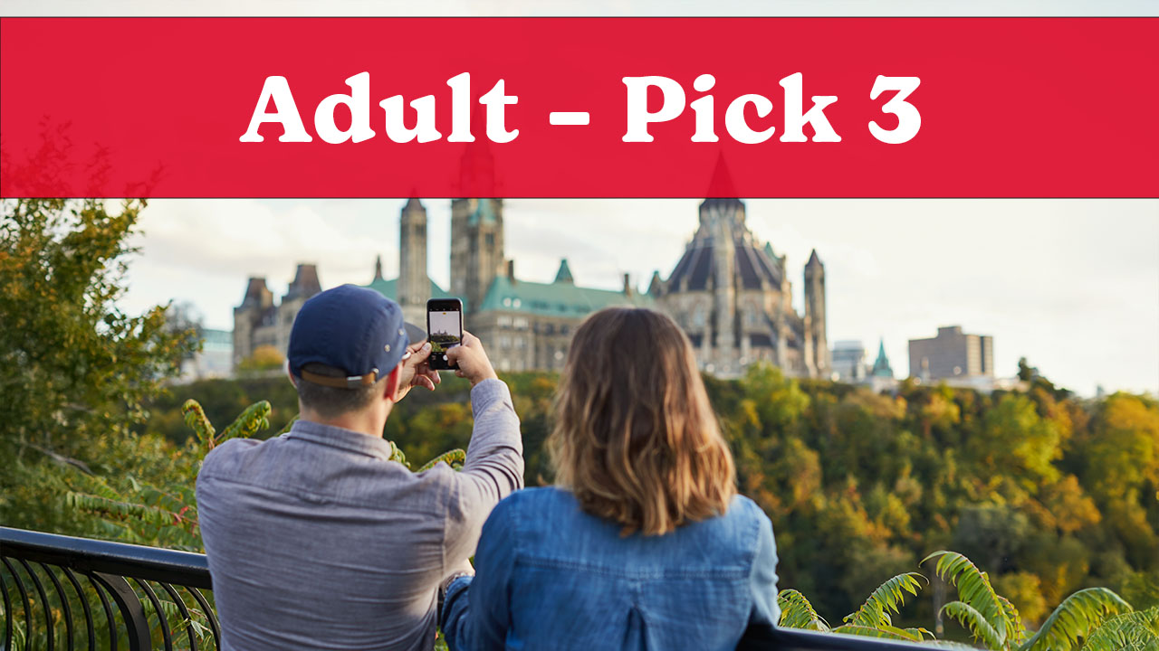 Adult - Pick 3